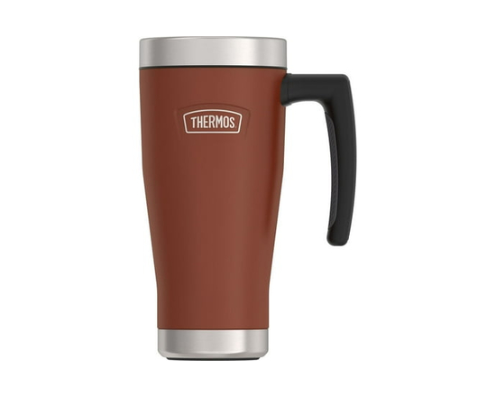 Thermos 16 OZ Icon Series Vacuum Insulated Stainless Steel Travel Mug, Granite (Saddle)