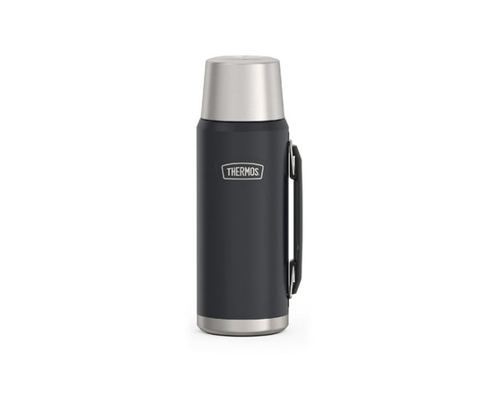 Bouteille Isotherme en Acier Inoxydable de 1,2 L, Série Icon de Thermos, Argentée (Granit)