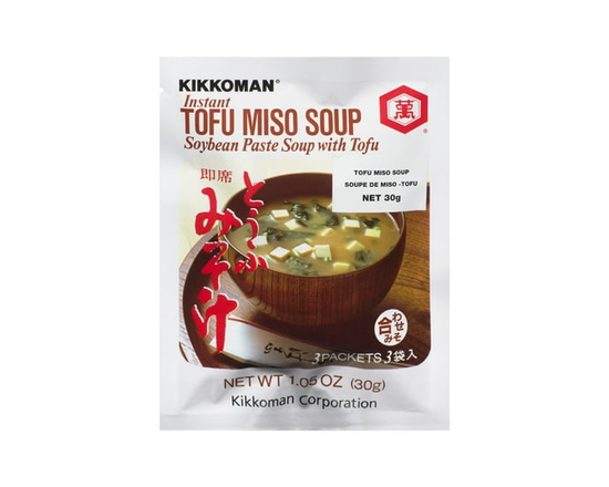Kikkoman instant tofu miso soybean paste soup - 67g
