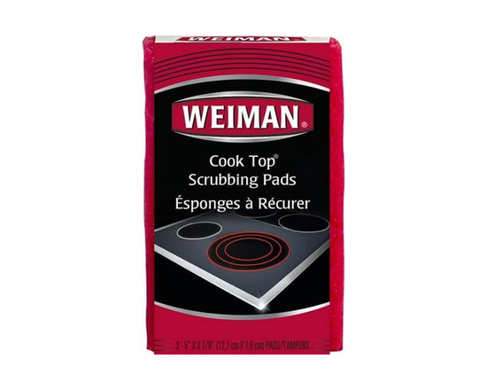 Weiman Cook Top Scrubbing Pads, 3-Pack - As shown