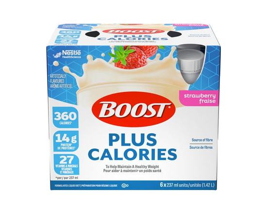 Boost Plus Meal Replacement Drink - Strawberry 6x237 ML