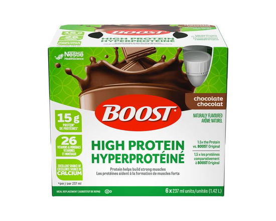 Boost HIgh Protein Meal Replacement Drink - Chocolate 6x237 ML