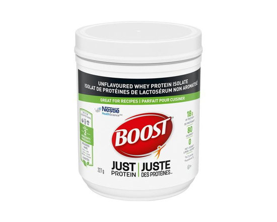 BOOST JUST PROTEIN Unflavoured Instant Whey Protein Isolate Powder 227 g