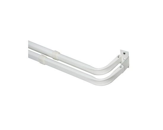 La tringle à rideaux doubles renforcée Mainstays est réglable pour s’adapter aux dimensions de la fenêtre. Matériel de montage compris.
