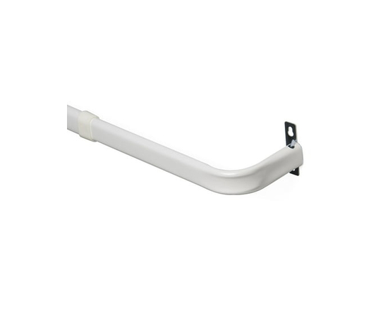 Mainstays Tringle à rideaux renforcée simple, 48 à 86 po - blanche
