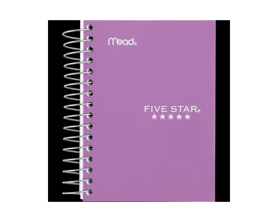 Five Star® Fat Lil' Wirebound Notebook, College Ruled, 5 1/2" x 3 1/2", 400 pages