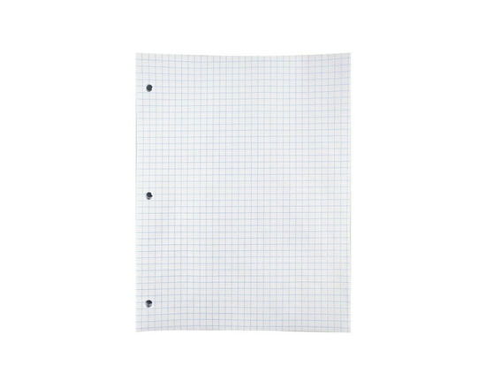 Five Star® Heavy Weight Refill Paper, Quad Ruled, 100 Sheets