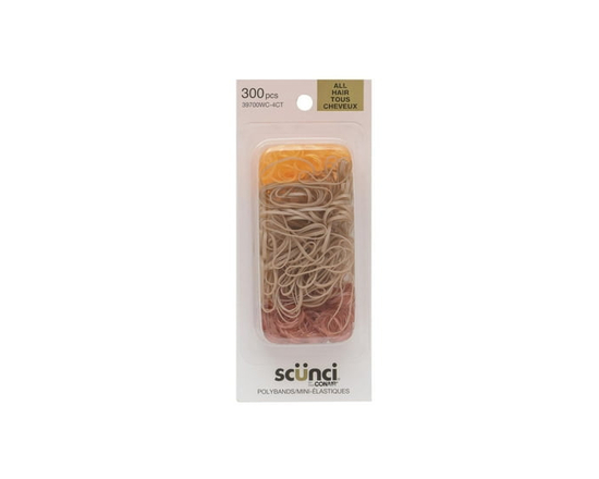 Scünci 300pcs Elastic Polyband Blonde