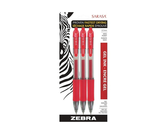 Zebra Sarasa Retractable Gel Pens