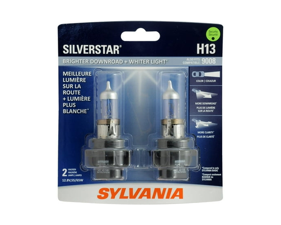 SYLVANIA H13 SilverStar Halogen Headlights - 2 Count (Pack of 1)
