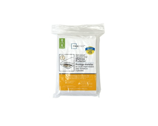 Mainstays Waterproof Zippered Vinyl Mattress Protector-Twin Size,Double Size,Queen Size