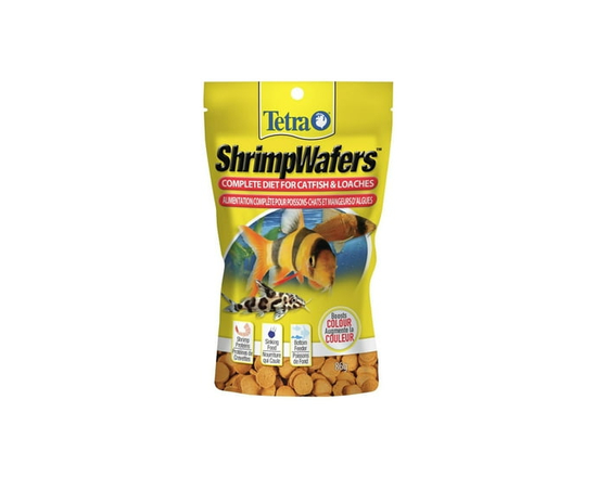 Tetra ShrimpWafers Nourriture pour Poissons-Chats et Mangeurs d'Algues, 86g