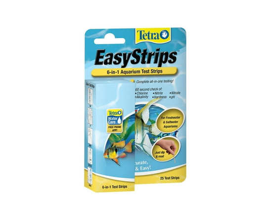 Tetra EasyStrips 6-in-1 Aquarium Test Strips, 25ct