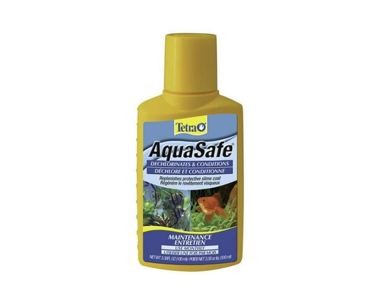 Tetra AquaSafe Water Conditioner & Dechlorinator for Aquariums, 3.38 oz