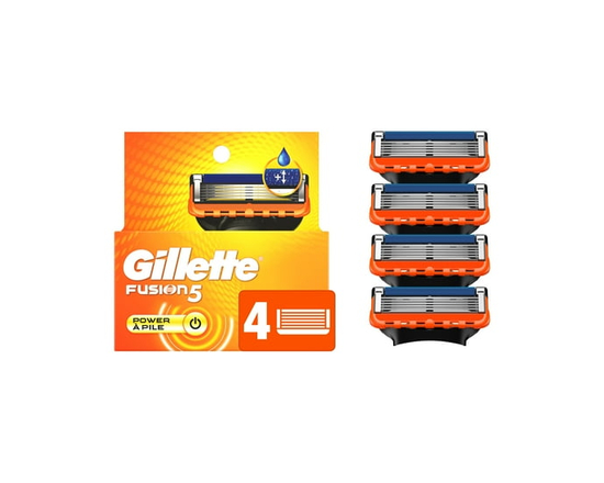 Gillette Fusion5 Power Razor Refills for Men Razor Cartridges, Larger Lubrication Strip, Precision Trimmer, 5-Blade Razor Blades for Close Shave - M