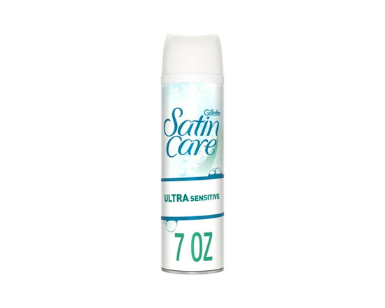 Gel à raser Gillette Venus Satin Care Peau ultra sensible, crème à raser pour femmes, non parfumé, 198g (7oz) - 7