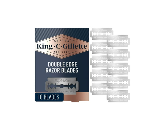 King C. Gillette Lames de Recharge pour Rasoir de Sûreté à Double Tranchant pour un Meilleur Contrôle