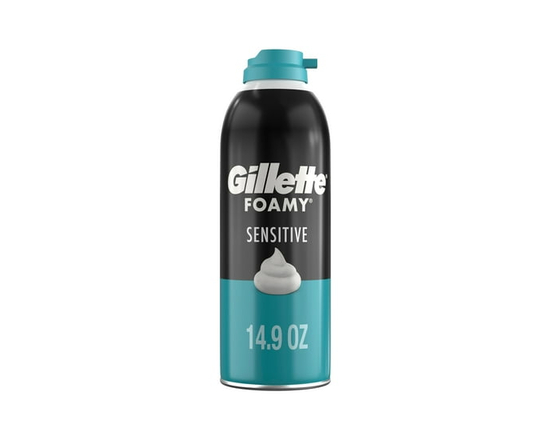 Gillette Foamy Sensitive Shave Foam For Men, Sensitive Skin - 422 g