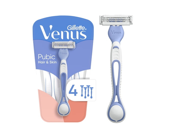 Gillette Venus for Pubic Hair & Skin Women's Disposable Razors, 4ct