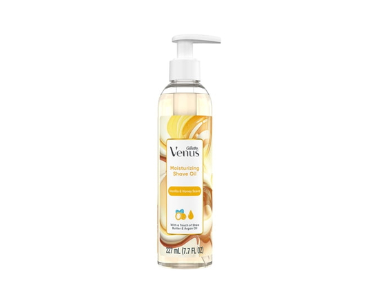 Gillette Venus Moisturizing Shave Oil, Vanilla & Honey Scented, 6 oz - 227716