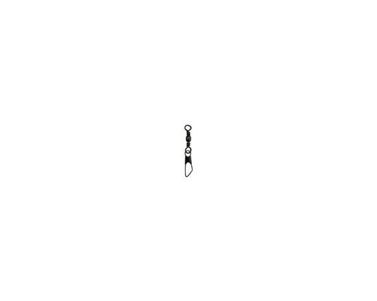 Eagle Claw Q01042-012 Pivot de baril avec bouton-pression de sécurité, noir, taille 12, test de 12 lb, paquet de 7