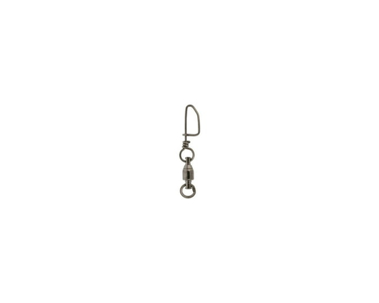 Eagle Claw Q01092-001 Ball Bearing Swivel w/ Coastlock Snap, Black, Size 1, 20Lb test, 3Pk
