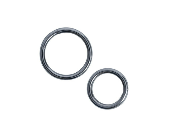 Eagle Claw Q01143SM-AST Split Rings, Nickel, Assorted Small sizes, 12pk