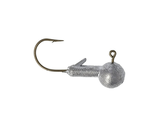 Eagle Claw QWBHX14 Ball Head Jig, Unpainted, 1/4oz, 2/0 Size Hook, 25Pk - 1/4 oz