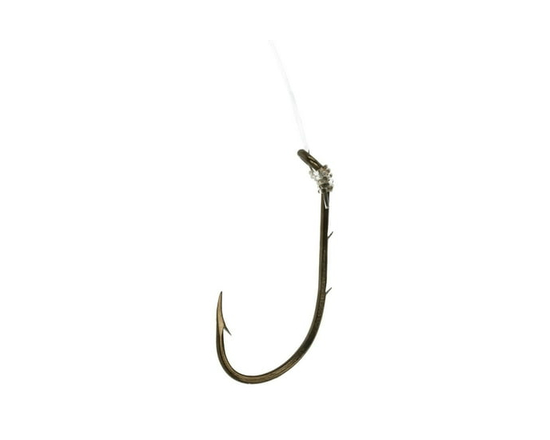 Eagle Claw Q139H-2 Crochet porte-appât Snellé, bronze, taille 2, paquet de 6