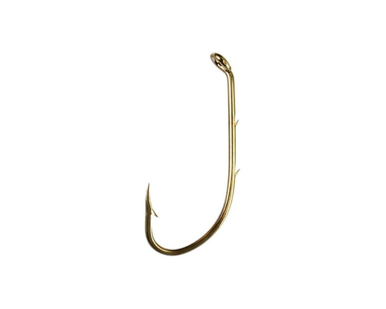 Eagle Claw Q181AH-6 Crochet porte-appât, 2 tranches, bronze, taille 6, paquet de 10