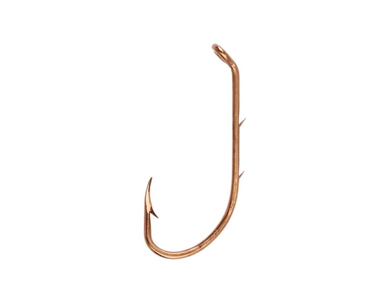Eagle Claw QL181GH-6 Laser Bait Holder Hook, S Slices, Forged, Bronze, Size 6, 10Pk - 12