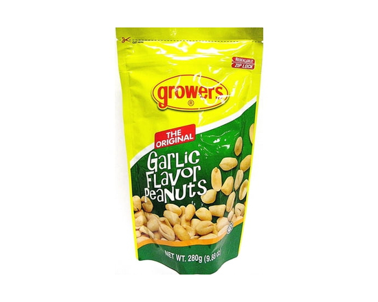 Growers Garlic Flavor Peanuts-The Original 280g per Bag - 280g