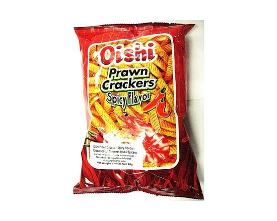 Oishi Prawn Crackers Spicy flavor 90g - 90g