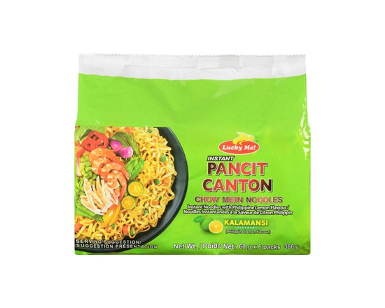 Lucky Me! Instant Pancit Canton Calamansi Flavour Multipack - 6 x 60g