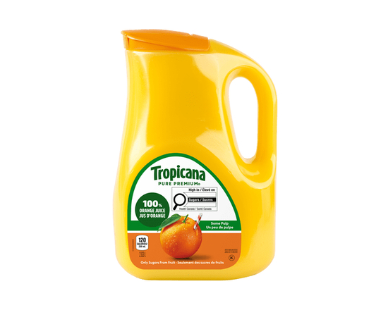 Tropicana 100% Pure Orange Juice Some Pulp, 2.63L - 2.63 L