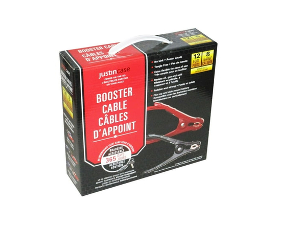 Justin Case 12 foot 8 Gauge Cables D'Appoint