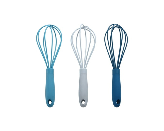 Mini-fouet en silicone Mainstays – Bleu marine, gris ou bleu sarcelle – 6,5 po - 6.5 pouces