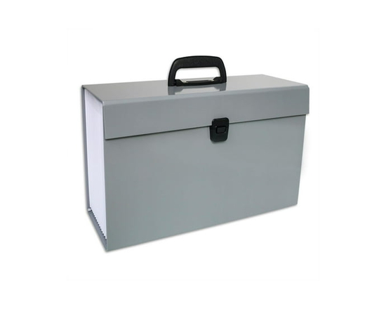 19 POCKET FILE CASE GREY