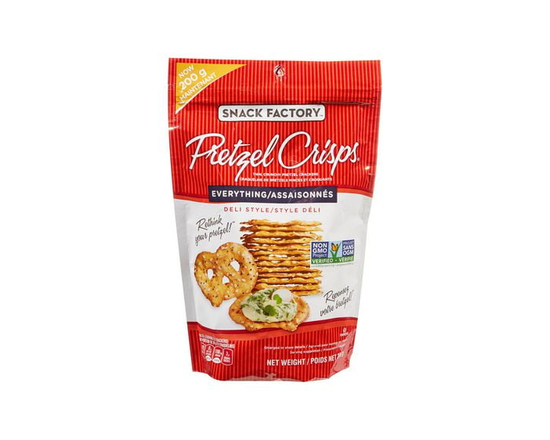 Craquelins de bretzels Pretzel Crisps de Snack Factory, assaisonnés