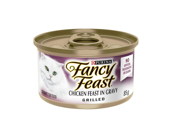 Fancy Feast Grilled Chicken Feast in Gravy, Wet Cat Food 85g - 85 g