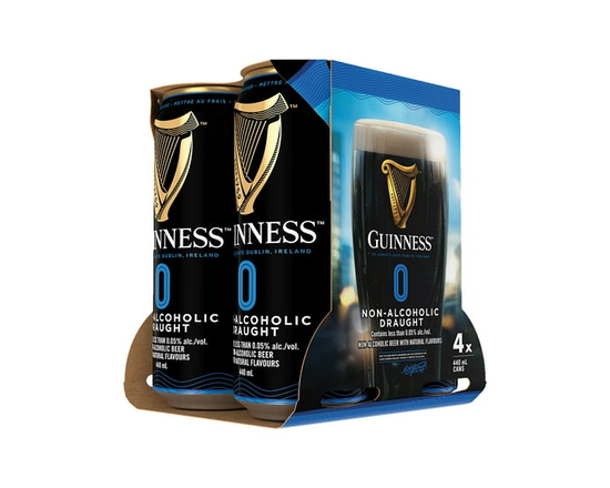 Guinness 0 Bière en Fût Sans Alcool4x440ml - 440 ml