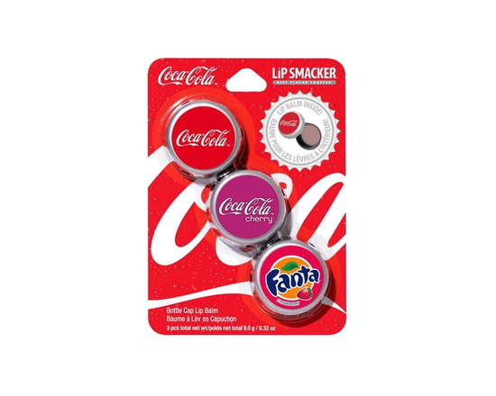 Coke Bottle Cap Lip Balm Trio