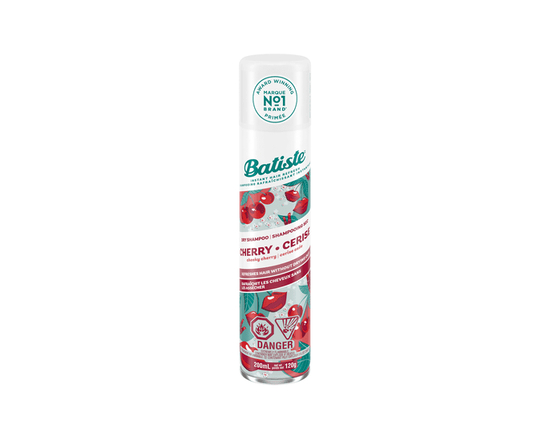 Batiste Dry Shampoo Spray, Cherry Scent, 200-ml, Fruity & Cheeky Cherry Scent, Leaves Hair Smelling Great, Instantly Refresh Hair and Absorb Oil Betwe