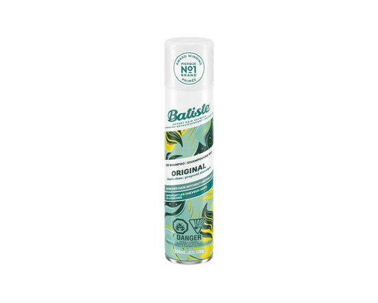 Batiste Shampooing Sec en Vaporisateur Original, Rafraîchit Instantanément les Cheveux, Absorbe l'Huile et le Gras, Shampooing Sans Eau pour une Textu