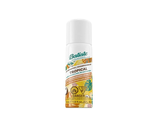 Batiste Dry Shampoo, Tropical, Travel Size, Refresh Hair and Absorb Oil Between Washes, Waterless Shampoo for Added Texture and Body, 50 ml - 350ml