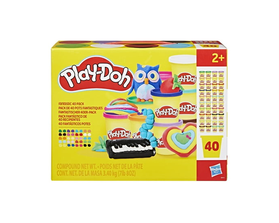 Play-Doh - ensemble coloré (40 pots) - 3,45 kg