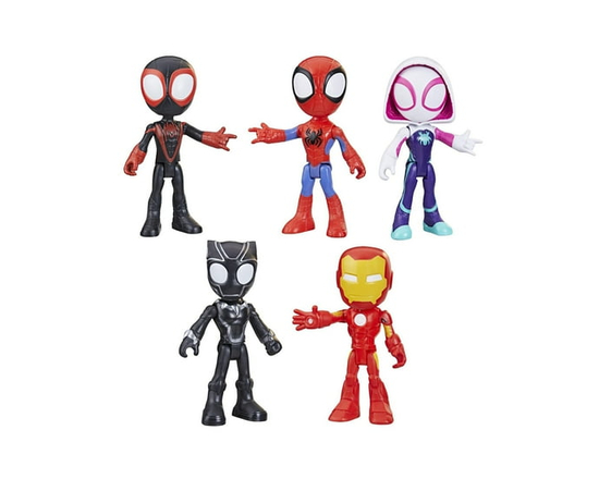 Marvel Spidey and His Amazing Friends Hero Collection Pack, 5 Action Figures, Toy For Kids Ages 3 And Up