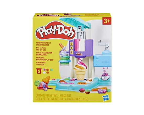 Play-Doh Rainbow Swirl Ice Cream Playset - 10 oz