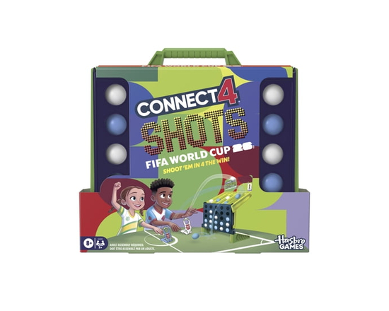 Connect 4 Shots FIFA World Cup 2026 Game, Family Games for Soccer Fans and Kids, Ages 8 and up