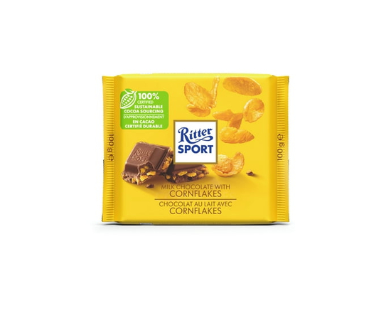 Ritter Sport Milk Chocolate With Cornflakes, 100 g - 100 g